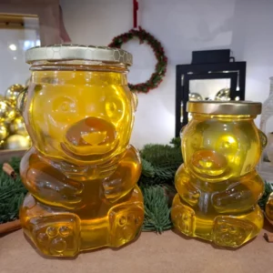 Üveg nagy és kis maci akácméz